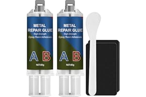 KINTSUKUROI 160 g Colla per metallo extra forte, metallo liquido resistente al calore, bicomponente per metalli per riparare fessure e crepe sulla superficie di acciaio inossidabile, legno, ceramica ecc.