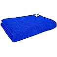 SOFTSPUN Microfiber Bath & Hair, Care Towel Set of 1 Piece, 70x140 Cms (Blue). Super Soft & Comfortable, Quick Drying, Ultra Absorbent in Large Size.
