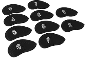 10 St Nytt Meshy Golf Iron Cover Set Golf Club Head Cover Passar de Flesta Järn, Golf Head Covers Använd Nylon Nättyg och Fint Fleece Fodermaterial, Golf Club Head Covers Mjukt