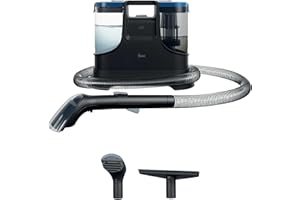 Hoover Nettoyeur Détacheur Shampouineuse Compact HS5 Cold, lave Tapis, Moquette, Canapé, Tissus, Sièges Voiture, Puissant 400W,Accessoire spécial Vitres, Double Réservoir, Idéal Animaux HS500