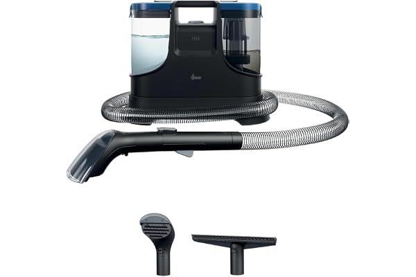 Hoover Nettoyeur Détacheur Shampouineuse Compact HS5, Puissant 400W, lave Tapis, Moquette, Canapé, Tissus, Sièges Voiture,Accessoire spécial Vitres, Double Réservoir, Idéal Animaux HS500