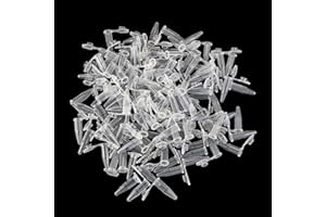 ZIRANEE Micro Centrifuge Tubes,200 PCS 0.5ML Plastic Vials with Attached Snap Cap Graduated Microcentrifuge Tubes for Test Vials Sample Lab
