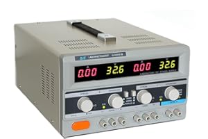 Komerci QJ3005EIII Regelbares Doppel Labornetzgerät Labornetzteil, Digitalanzeige, 2x 0-30V, 5A, 300W, Ringkerntrafo mit Einschaltstrombegrenzung