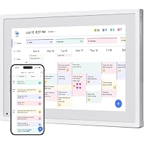 Calendario Digitale Intelligente Fafeicy 10.1 Pollici - Planner Familiare Touchscreen HD