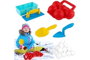 ACTOYS Schneeball Former Set, 5 Stück Schneeballzange, Winter Schneeball Maker, Kunststoff Sandkasten Spielzeug, Schneeball Form Spielzeug, Outdoor Spielzeug für Schneeballschlacht Spiele