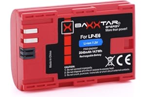 BAXXTAR PRO-ENERGY Bateria do Canon LP-E6 z technologią chipów - Inteligentny system baterii - do Canon