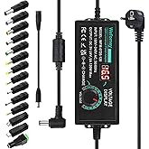 5A 120W Adjustable Power Supply, Universal Power Supply Adapter 3V~24V 5A Adjustable Power Adapter 100V-240V AC to DC with LE