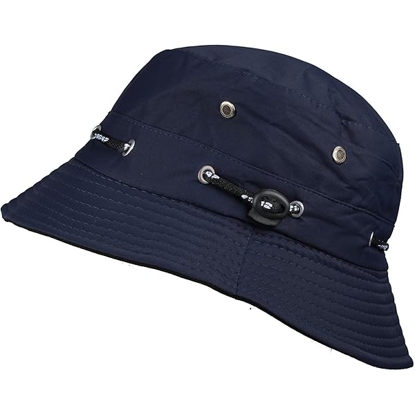 Yolev Unisex Booniehoed in effen kleuren met UV-bescherming, opvouwbare zomerhoeden voor buitensporten, Zwart, One size