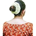 ALANKARA Artificial Realistic Jasmine Gajra / Jasmine Garland Mullapoov Mala (85CM) with Real Jasmine Fragrance and Women Hair Accessory.
