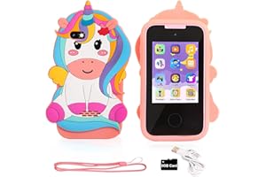 MUSUNFE 21 Functions Kids Smart Phone for Girls with MP3 Photo/Video Shooting Gifts for Girls Boys Toys Phone Touchscreen Learning Toy