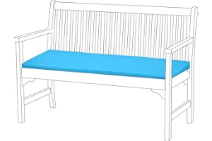 GARDENISTA Coussin pour Banc Confortable et léger, en Turquoise seulement, Banc non inclus. Excellent pour une utilisation en intérieur comme pour l’extérieur. Fabriqué à partir d'une matière résistante à l'eau de haute qualité.