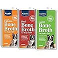 Karnlea Pets Bone Broth Variety Pack - 3x 500ml | 100% Real Chicken, Beef & Lamb Liquid Bone Broth for Cats & Dogs | High in Collagen & Protein for Healthy Joints, Gut, Digestion, Skin & Sickness
