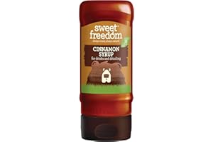 Sweet Freedom Cinnamon Syrup - 350 g | Natural Great Taste With Sweetness Derived from Fruit | Ideal for Coffee, Baking & Dessert | No Preservatives or Allergens | Vegan | Only 13 Cal Per Teaspoon