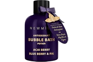 NEW MIUZ Antioxidant Bubble Bath - Luxury Long Lasting Bubble Bath - SweetAcai Berry Blueberry Fig Essential Oils Detox Hydrating Relaxing Stress Relief - Self Care Spa Gift for Women Birthday Gifts Christmas
