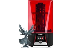ELEGOO Saturn 2 MSLA Imprimante 3D UV Photopolymérisation en Résine avec Écran LCD Monochrome 8K de 10 Pouces et Mini Purificateur d'air, Taille d'impression Plus Grande de 219x123x250 mm³