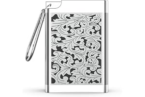 JUSPOTA Ceniceros Portátiles de Cigarrillos, Antiolores Cenicero de Bolsillo Metal con Tapa y Llavero para Excursiones Exterior, Camping, Pesca, Plata