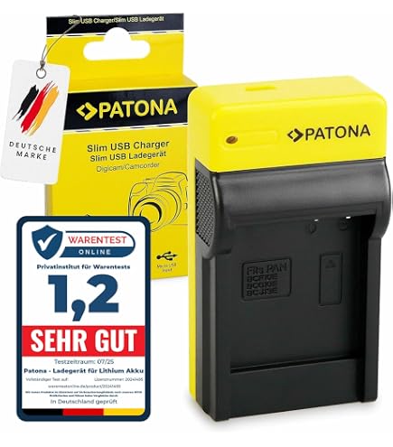 Chargeur USB Vhbw Pour Batteries Panasonic - Compatible DMW-BCF10, DMW-BCG10, DMW-BCJ13 | Recharge Rapide Pour Appareils Photo