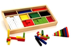 VIGA - Juego Educativo para matemáticas - Regletas de Cuisenaire - Madera (56166)