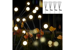 SNADER Solarlampen für Außen Gartendeko,Glühwürmchen Steckleuchte Gartenlichter 4 Stück 40 Led Fairy Lights,IP65 Wetterfest Gartendeko für Draußen,Solarleuchten für Außen Gartenbeleuchtung Led Deko