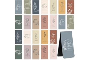 Dianelhall 24 Segnalibri Magnetici Motivazionali in Italiano - Set Segnapagina Magnetici con Frasi Ispiratrici per Libri e Lettura | Idea Regalo per Compleanno, Natale, Laurea e Studio(Stile Morandi)