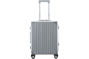 Aleon 21 Traveller 4-Rollen-Trolley 44 cm mit Kleidersack Silver