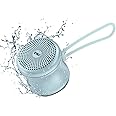 EWA A119 Mini Bluetooth Speaker with Lanyard, Small Speaker with Bass Radiator, IPX7 Waterproof, Tiny but Powerful, Super Cute Metal Wireless Portable Speaker for Home, Office, Travel, Outdoors (Blue)