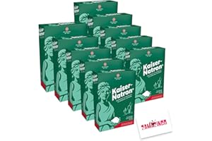 Kaiser Natron Pulver 10 x 250g | Reines Natriumhydrogencarbonat für Küche und Haushalt, Pulver, Glutenfrei, Vegan, Laktosefrei + Zama4Zingo Karte