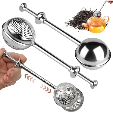 Lot De 3 Pinces à Thé En Acier Inoxydable - Pour Sachets De Thé Et Petits Aliments - Longue Poignée Anti-Brûlure