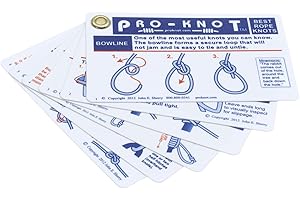 NETKNOTS Pro-Knot "Best Outdoor Knots" Pocket Guide Knots - made from durable plastic, waterproof