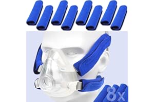 BLESSEASE Paquete de 8 Fundas para Correas del Arnés CPAP, Fundas Universales y Reutilizables para Correas, Almohadillas Suaves para Correas, Reducen las Marcas Rojas