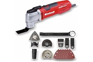 Einhell Outil multifonction TE-MG 300 EQ (300 W, Variateur électronique, Verrouillage rapide) Livré avec accessoires