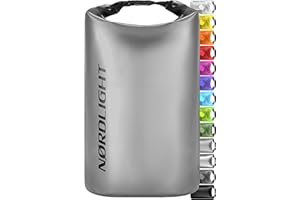 Nordlight Sac Étanches Et Sac À Dos - 2L, 5L, 10L, 15L, 20L, 30L Dry Bag avec Fermeture Roll-Top Et Bandoulière, avec Housse De Téléphone Étanche Et Sac Banane