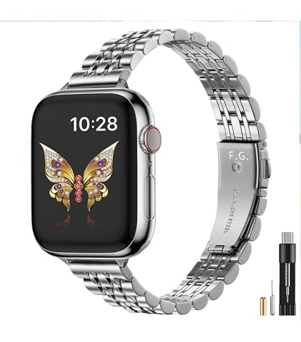 Cinturino In Acciaio Inox E Strass Per Fitbit Versa 1, 2, 3 E Sense, Davvero Brillante! - Foto 4