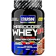 USN Hardcore Whey Protein Powder Chocolate 908 g: All-in-One Protein With Creatine Monohydrate, Glycine and Tribulus for Performance Workouts & Lean Muscle Growth