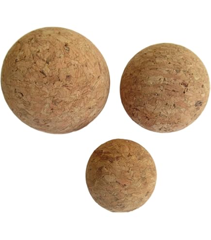Palla Da Massaggio In Sughero – Rullo Ecologico Per Alleviare I Dolori Muscolari, Diametro 10 Cm – Ideale Per Yoga, Palestra E Ufficio