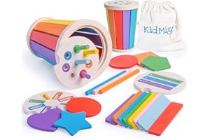 KidMigo Montessori Spielzeug Holzspielzeug Spiele Kinderspielzeug Baby Sensorik Spielzeug Motorikspielzeug Sortierspiel Steckspiel Lernspiele ab 1 2 3 Jahr