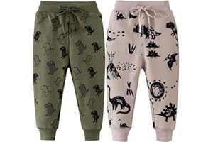 FAIRYRAIN 2er Pack Kinder Junge Sweathose Kids Karikatur Drucken Sporthose Jogger Pants Hose Babyhose Jogginghose
