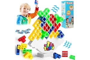 LWMTT Tetra Tower Spiel, Tetris Balance Spielzeug Tower Game,48PCS Tetris Balance Spielzeug Tower Game,Kreatives Stapelspiel Spielzeug, Geschenke für Jungen Mädchen ab 5 6 7 8