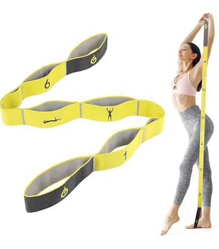 Cinghia Per Amaca Yoga 200 Cm - Band Per Stretching, Pilates E Fitness | Regolabile A 8 Livelli - Foto 10
