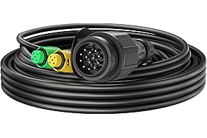 XPOtool 13 Pin Anhänger 5 m Kabel 13-poliges Anhängerkabel für Rückleuchten bei Anhänger und Wohnwagen