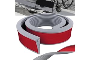 Niuny Türschwellenrampe 2x6x100cm Rollstuhlrampe Übergangsprofil Selbstklebend Schwellenrampe Saugroboter TPE Türschwellen Leiste Türschwellenrampen Rampen für Rollstühle Scooter Kinderwagen Rollator