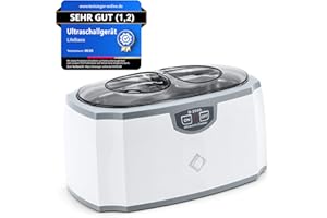 ‎LIFEBASIS LifeBasis Ultraschallreinigungsgerät 420ml- TESTSIEGER 2025 Brillenreinigungsgerät Ultraschallreiniger Ultraschallbad für Zahnersatz Brillen Schmuck Uhren Pinsel Münze Rasierkopf Messer 45000Hz 30W
