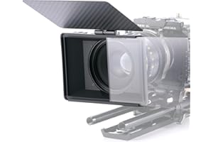 Tilta Mini matowe pudełko osłona obiektywu aparatu 10 x 14 cm ramka filtra do bezlusterkowych aparatów DSLR, z pierścieniem adaptera obiektywu 67 mm/72 mm/77 mm/82 mm, uchwyt podtrzymujący pręt 15 mm,