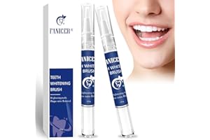 ASFACUPUTURE Lot de 2 Saveur Naturelle de Menthe Stylo Gel Blanchiment, Stylo de Blanchiment Dentaire Professionnel, Blanchir les Dents Facilement, Gel de Blanchiment des Dents, Nettoyer la Saleté Dentaire