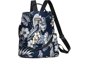 Fmeida Sac à Dos Femme Anti-vol, Petit Sacs à Main en Nylon 2 en 1 Porté Épaule pour Fille, Léger et Imperméable, Idéal pour Voyage, Shopping, Travail, Loisirs, École, Collèges