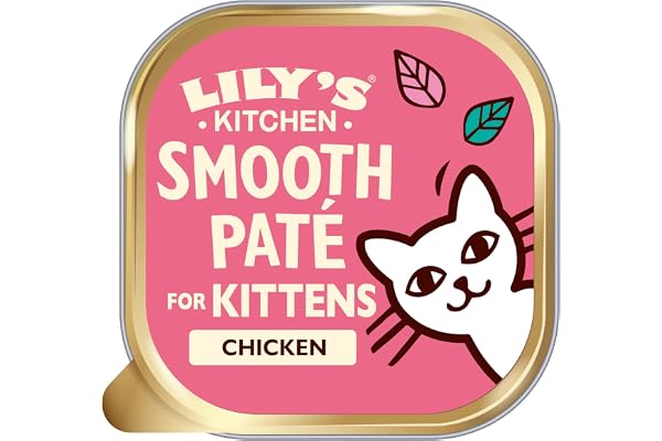 Lily's Kitchen Pâté lisse pour chaton, Poulet + bœuf (19 x 85 g)