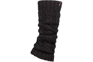 Elle Ladies’ Chunky Cable Knitted Leg Warmers in a Variety of Stylish Colours – Soft and Cosy for Winter and Autumn Fashion, Yoga and Dance – 1 Pair Pack