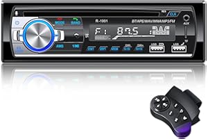 Autoradio Bluetooth, CENXINY Poste Radio Voiture Bluetooth, RDS/FM Autoradio1 DIN,2USB,Charge 2.1A, Aux-in,Micro SD Soutien iOS, Android