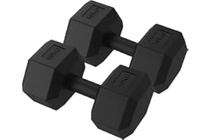 ZENO Dumbbells Set | Weights Dumbbells Set | Plastic Dumbbells Pair | Hex Dumbbells For Workouts | Dumbbell Set For Home Training & Gym | Weights Set | Anti Slip & Anti Roll