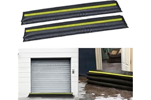 Stubotar 4PCS Barriera contro gli allagamenti, si attiva con l’acqua Con nastro riflettente 20x150CM